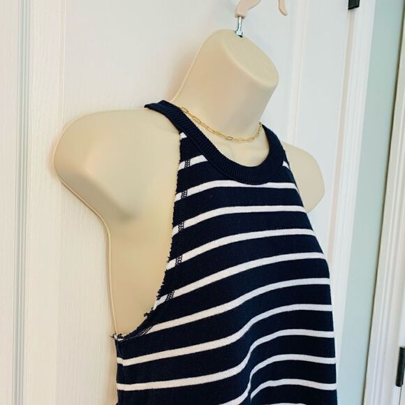 Aerie Navy & White Stripe Sleeveless Terry Cloth Top! ❤️ - Picture 3 of 3